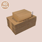 EdenseeLake 8x6x3 inches Shipping Boxes Small Cardboard Boxes for Packing, Moving, Mailing, 40 Pack