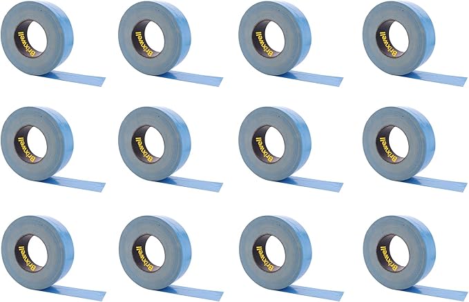 Brixwell 12 Rolls - Blue Double Coated Carpet Tape 2 Inch x 36 Yard Made in the USA