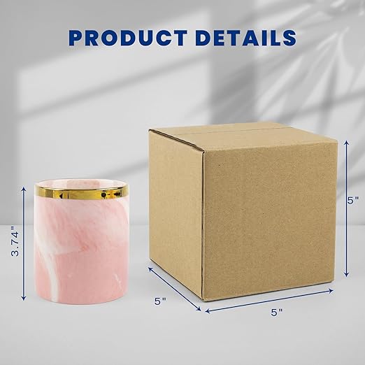 Golden State Art 5x5x5 Inches Shipping Boxes 28 Pack, Brown Corrugated Cardboard Box for Small Business Mailing Shipping and Storage