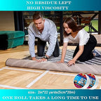 Double Sided Carpet Tape 2 in x 22 yd Heavy Duty - Strong Adhesive for Area Rugs, Mats, Stairs on Hardwood, Tile, Concrete Floors No Residue Removable