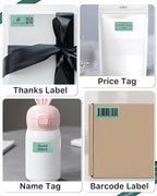 iEager 2x1 Inch Thermal Labels, Green Rectangle Thermal Printer Stickers, Durable Shipping Label Printer Sticker for Barcode, Name, Address, 1000 Labels/Roll