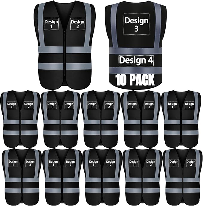 BeautyWill Custom Logo Safety Vest S,M,L,XL,2XL,3XL,4XL Personalized Safety Vest High Visibility Apparel