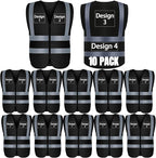 BeautyWill Custom Logo Safety Vest S,M,L,XL,2XL,3XL,4XL Personalized Safety Vest High Visibility Apparel