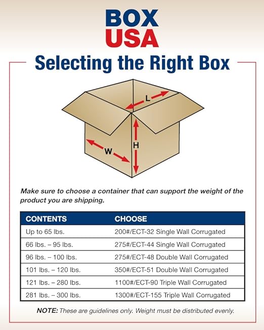 BOX USA Shipping Boxes 20"L x 6"W x 6"H 25-Pack Long Corrugated Boxes for Moving, Shipping, Mailing, Packing, Packaging and Storage