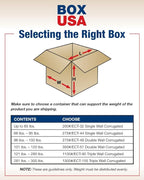 BOX USA Shipping Boxes 24"L x 10"W x 8"H 25-Pack Long Corrugated Boxes for Moving, Shipping, Mailing, Packing, Packaging and Storage