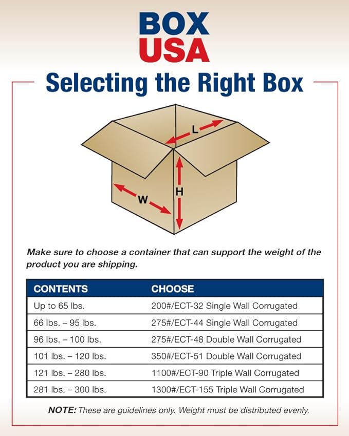 BOX USA Shipping Boxes 24"L x 10"W x 8"H 25-Pack Long Corrugated Boxes for Moving, Shipping, Mailing, Packing, Packaging and Storage