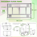 Platform Truck Cart with Cage 2-Door Design 7 in 1 Mutipurpose Handcart with 5" Wheel 39"x25" Large Uitility Cart, Mesh Plate w/Removalble Fence 6-Side, Load 2000lbs for Grocery/Laundry/Stall/Storage