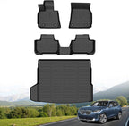 Hutisya-Floor Mats & Cargo Liner Set Fit for 2025 BMW X3 / X3 M50 / 30 xDrive All Weather Protection Anti-Slip & Durable TPE Full Set Liners Automotive Accessories-Black