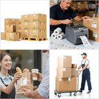 Sticky Thermal Receipt Paper 3 1/8" x 170' | 6 Rolls Linerless Wrinkle-Free Adhesive | For TOAST POS, Epson TM-L90, Kitchen Order, Delivery & Shipping Labels | Residue-Free