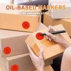 Easy to Use 2 Inch Round Red Color - Coding Stickers, 4 Rolls 2000 PCS Multipurpose Strong Adhesive Labels for Office,Inventory, Organizing