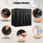 Kasla Storage Cabinet Cover, Outdoor Chest Storage Waterproof Cover, Weatherproof Cabinets Covers for Kitchen Patio Garden Backyard - 62"Lx29"Wx26"H