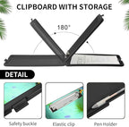 A4 Clipboards,Folder Clipboard with Storage Turtle Heavy Duty Clip Boards Waterproof Nursing Plastic File Folder Storage Box Clipboard Case for Teacher,Doctor,Office