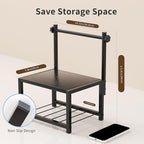 Label Holder for Rolls and Fan-Fold Labels, Sturdy Thermal Sticker Holder for Desktop Thermal Printer, Shipping Label Sticker Dispenser for Home, Office, and Small Businesses
