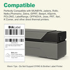 12 Rolls 2.25" X 1.25" Thermal Printer Labels, 1000/Roll - Direct Thermal Labels Compatible with Zebra & Rollo Printers, BIAlabel
