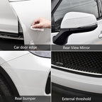DGSL Car Door Edge Guards Door Sill Protector, 0.8In x 19.7Ft 5D Carbon Fiber Car Wrap Film, Vinyl Automotive Wrap Film Anti-Collision Fits for Most Car (Transparent)