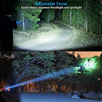 UV Flashlight Rechargeable, Black Light Flashlight with Magnet&Side Work Light 3in1 Tactical Flashlight Blacklight&Redlight, Zoomable, Waterproof LED Torch for Pet Urine Detector, Red,2Pcs