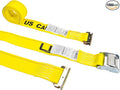 US Cargo Control E-Track Cam Buckle Straps (1000-Pack), 2 Inch x 12 Foot E Track Straps with Cam Buckle and Spring E-Fittings, 2,500 LBS Break Strength, Easy-to-Use Tiedowns in Vans and Trailers