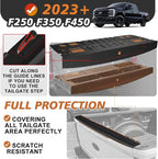 TripleAliners Compatible with Ford Super Duty 2023-2025 2026 F250/F350/F450 Accessories Tailgate Mat with Tailgate Cap Top Protector Full-Coverage All Weather Truck Bed Cover Liner Replacement