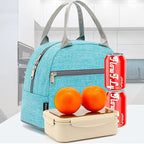FlowFly Insulated Lunch Cooler Bag - Tote Bag Organizer for Women/Men, Sea Blue