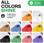 Assorted Colors Kraft Paper with Cutter, Set of 10 Rolls 12" x 1200" (100 ft) - USA-Made Natural Multi-Color Construction Paper for Kids' Crafts, School & DIY Projects, Gift Wrapping by IDL Packaging