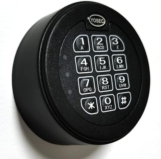 Yosec Electronic Gun Safe Lock with Digital keypad for Safe Box with time delay function0-59 Minutes,1 Master Code and 5 User Code can be Set Dual Control Model