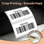 2" x 1" Direct Thermal Labels, Strong Adhesive Barcode & Address Stickers Compatible with Zebra, Rollo, Munbyn & Most Desktop Thermal Printers (12 Rolls, 1300 Labels/Roll, 15600 Total), TRSTGIX