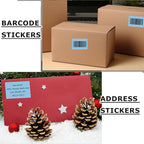 3" x 2" Thermal Labels Stickers Blue, Thermal Printer Thermal Shipping Stickers, Multipurpose Inventory Self-Adhesive Direct Thermal Label for Small Business (500 Labels/Roll)