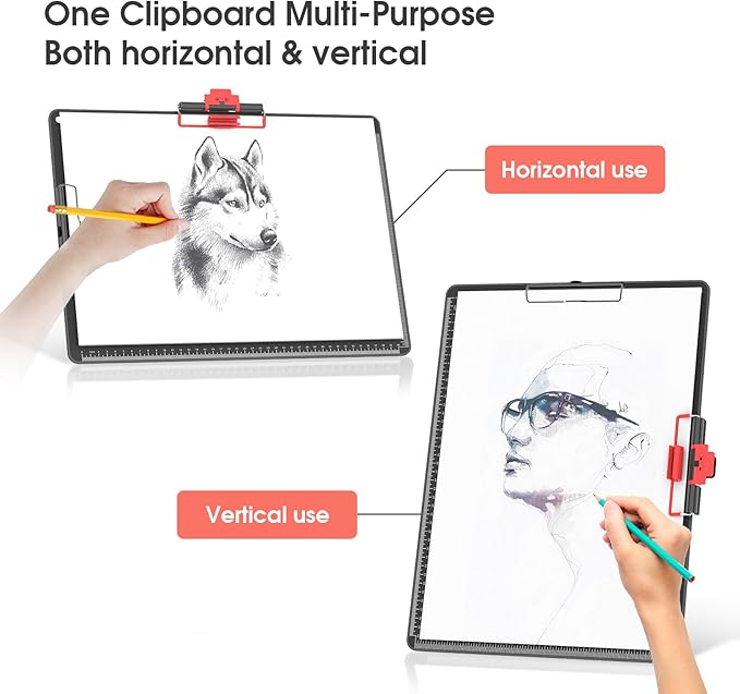 Clipboards with Pen Holder A3 Size 11 x 17 Inch Aluminum Protection Edge Clip Board for Classrooms, Offices, School, Doctor, Coaches [Upgraded Clip] (1 Pack)