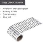 MECCANIXITY 1 to 1000 Consecutive Number Stickers Inventory Label Black Numbers for Office Warehouse Numbering Classification