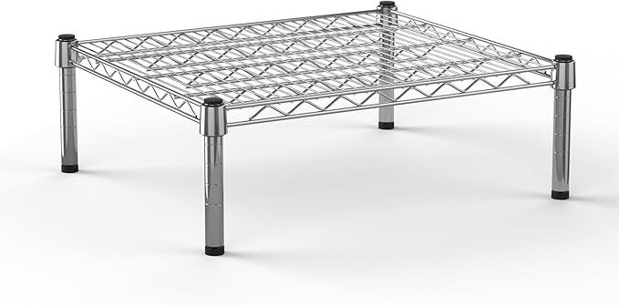 21''W x 24''L x 8''H Chrome Plated Wire Dunnage Rack | Off The Floor Storage