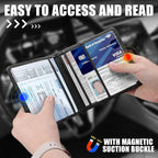 Leather Car Registration and Insurance Cards Holder Compatible with Chevy Camaro SS, Vehicle Glove Box Car Organizer with Magnetic Shut, Documents License for Camaro SS Owners