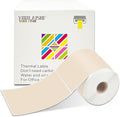 3 X 5 Inch Printable Waterproof Rectangle Color Coding Labels, 300 Per Roll Adhesive Color Coding Stickers for Bar-Codes, Address, Small Business Labeling, Light Brown