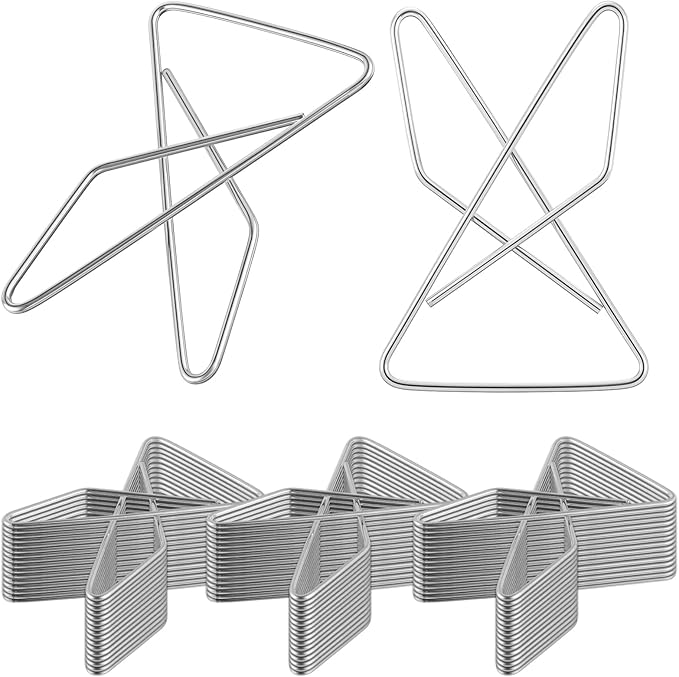 48 Pcs Ideal Paper Clamps Butterfly Clips Large Mental Butterfly Wire 2.56 x 1.69 Inch No. 1 Size Silver Durable Metal Clips for Crafting Sewing Paper Fabric DIY Project Holders