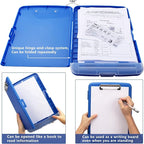 SFLHHDM Storage Clipboard with Pen Holder, High Capacity Clipboards for Classroom, Clip Boards 8.5x11 with Storage, Low-Profile Clip, Lightweight Plastic Clipboard for Kids, Lawers, Office Workers