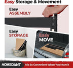 HOMEDANT 5-Tier Laminated Boltless Heavy Duty Metal Shelving Unit Adjustable Garage Storage Utility Rack Shelves Organization Multipurpose Shelf Warehouse Industrial (10, (L) 39.8" W, Black)