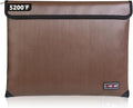 Fireproof Bag with 5200 Thermal Insulated, Waterproof Fireproof Box with Zipper, Safe for Home, Bank, Documents (13.9"x10.6", Brown)