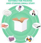 4x4x4 Small Shipping Boxes Set of 40, White Corrugated Cardboard Box for Small Business for Mailing Packaging Gifts