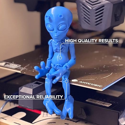 Panchroma PLA Azure Blue 3D Printer Filament, 1.75mm, 1kg Spool, Easy to Print, High Speed Printing, Tangle Free, AMS Compatible, Perfect for Toys, Decor, Miniatures, Models & Cosplay