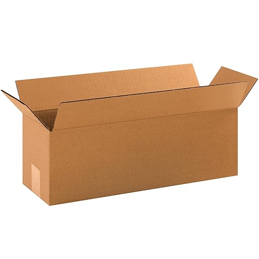 BOX USA Shipping Boxes 18"L x 6"W x 6"H 25-Pack Long Corrugated Boxes for Moving, Shipping, Mailing, Packing, Packaging and Storage
