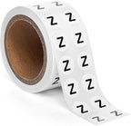 1000pcs Letter Z Stickers, 0.5" Letter Sticker Dot Labels for Organization, Inventory, 1000/roll