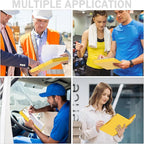 Rimilak Plastic Clipboard with Storage, Side Opening with 2 Compartment, Size 13.3 x 9.4 x 1.5 Heavy Duty High Capacity Nursing Box for Work School & Office Supplies, Yellow