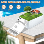 FungLam 4"x6" Direct Thermal Shipping Labels, Perforated and Strong Adhesive Thermal Label, Fanfold 4"x6" Mailing Labels for Munbyn, Rollo, Polono Direct Thermal Printers, 1000 Labels