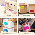 3x5 Inch Thermal Label Stickers,300Pcs Waterproof Rectangle Labels for Storage Bins,Moving Boxes,Address & Inventory Organization,Small Business Labeling,Red