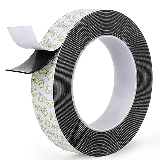 Double Sided Tape Heavy Duty, 1IN x 16.5FT Removable Mounting Tape, No Damage Wall Tape Damage Free Picture Hanging Strips, Strong Adhesive Strips Foam Tape for Poster Art Craft Home Office Decor