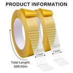 WINNOW Heavy Duty Double Sided Rug Tape 1 Inch x 66 Feet – Carpet Tape Gripper for Wood, Tile & Carpet, Non‑Slip, Strong Hold, Removable, 2 Rolls