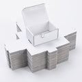 Small Shipping Boxes 3.5x2.2x1.6 Inches, 50-Pack White Corrugated Cardboard Boxes for Mailing, Storing, Gift Packaging