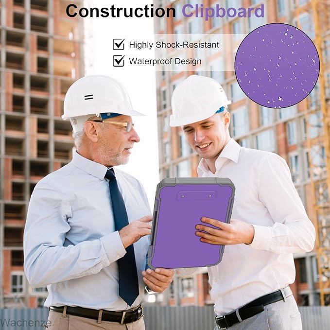 Thicker Clipboard with Storage, Internal Pen Pouch Included, A4 / Letter Size, Reinforced Clipboard Attached Capacity, Heavy Duty Clip Boards 8.5x11 with Pen Holder, for Driver Teachers