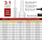 Chanzon 3:1 Ratio - 80ft Roll - Heat Shrink Tubing 1/16" (1.6mm) - Marine Grade Waterproof Adhesive Lined - (25M Total Length) Clear/Transparent Polyolefin Sleeving Wrap Shrinking 3 to 1 Ratio 1pcs
