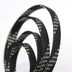 30ft PET Expandable Sleeving Wire Cable Sleeve (1/2", Silver&Black)