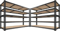 3500LBS Garage Shelving 60" W Metal Shelving 72" H Storage Shelves Heavy Duty 5 Tier Adjustable Shelving Unit for Storage Rack Pantry Shelf Commercial,60" W x 18" D x 72" H,2PC